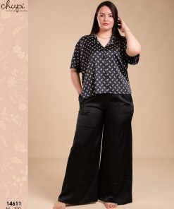 Pyjama de Fall in Love 2025 Élégant & Confortable haut à manches longues et bas long à imprimé
